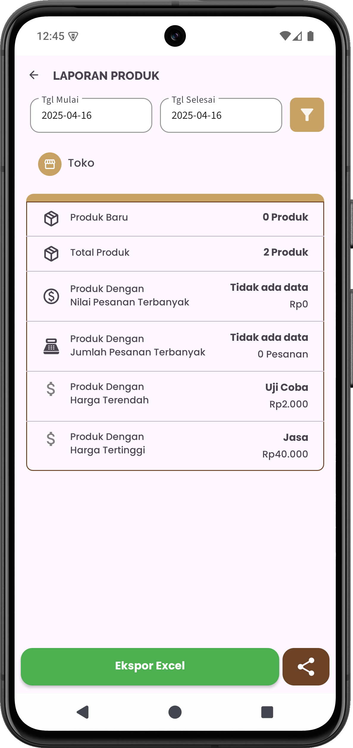 Aplikasi Kasir Toko ITBPOS Rekap